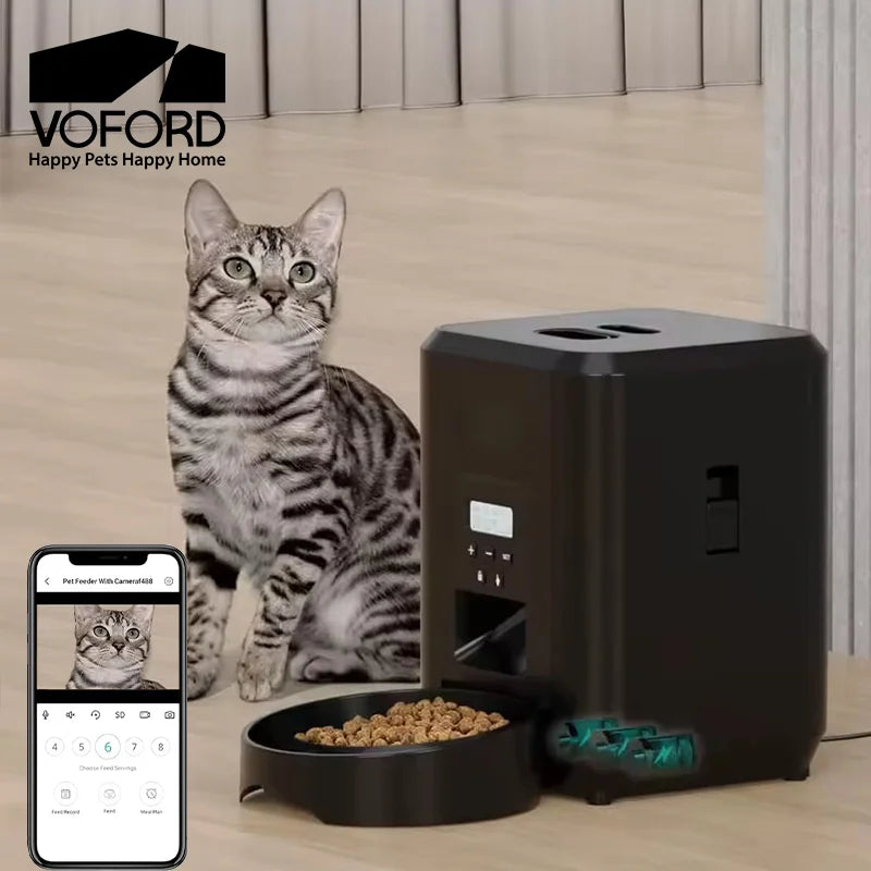 Distributeur automatique de croquettes connecté