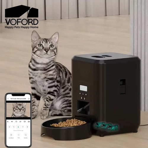 Distributeur automatique de croquettes connecté
