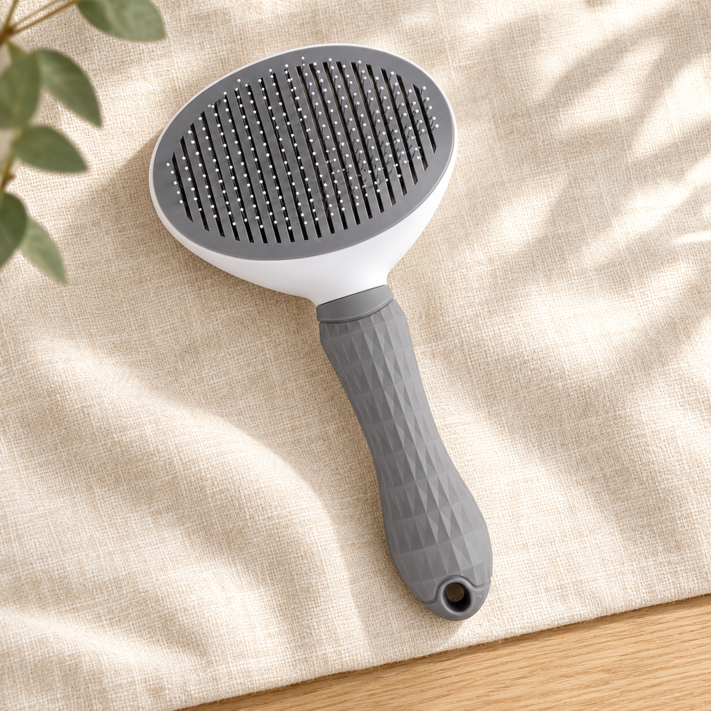 Brosse autonettoyante — coloris gris