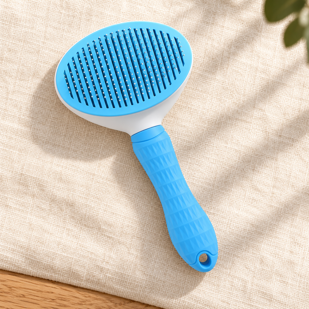 Brosse autonettoyante — coloris bleu