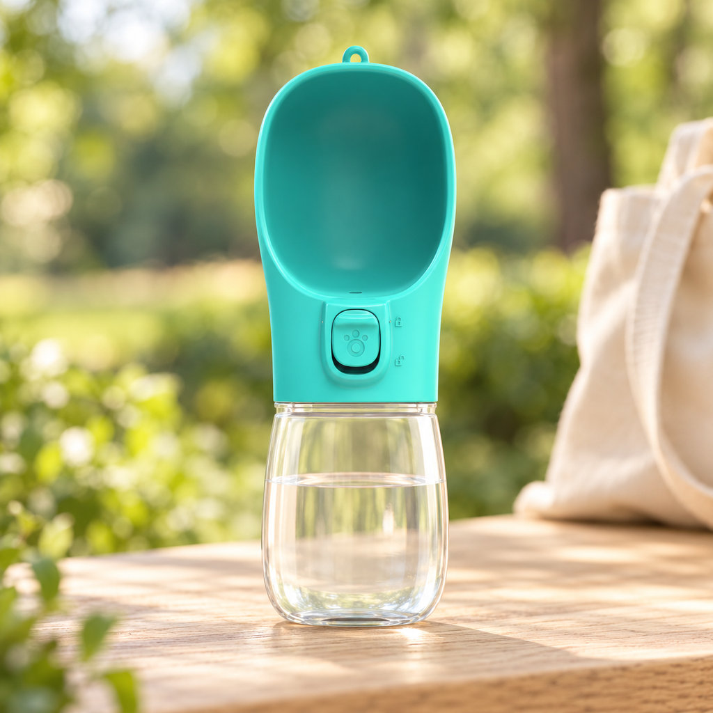 Gourde pour chien — turquoise