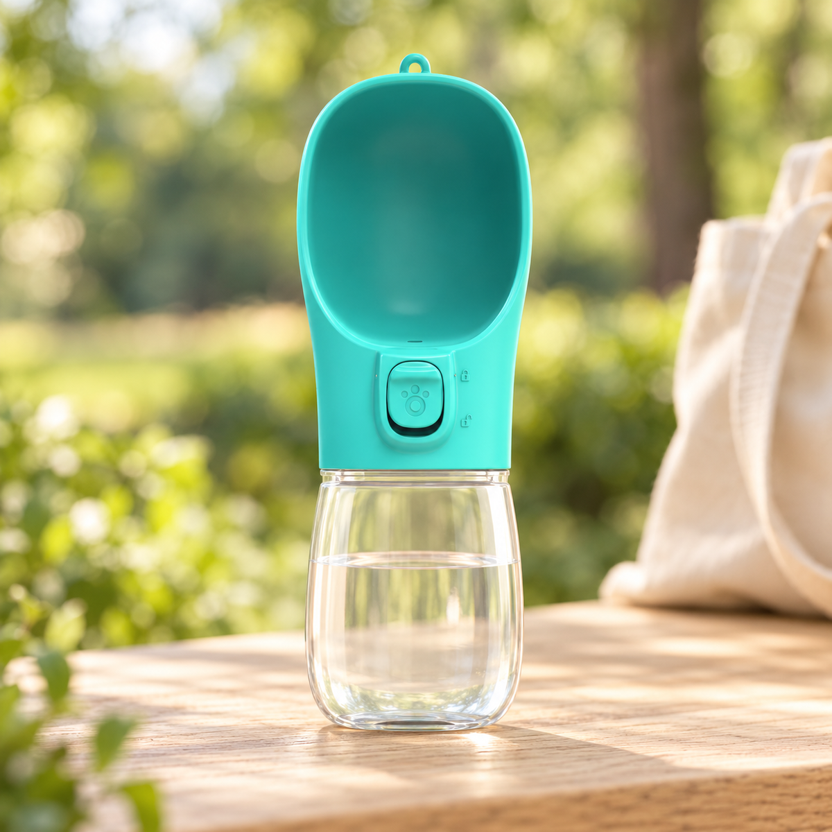 Gourde pour chien — turquoise